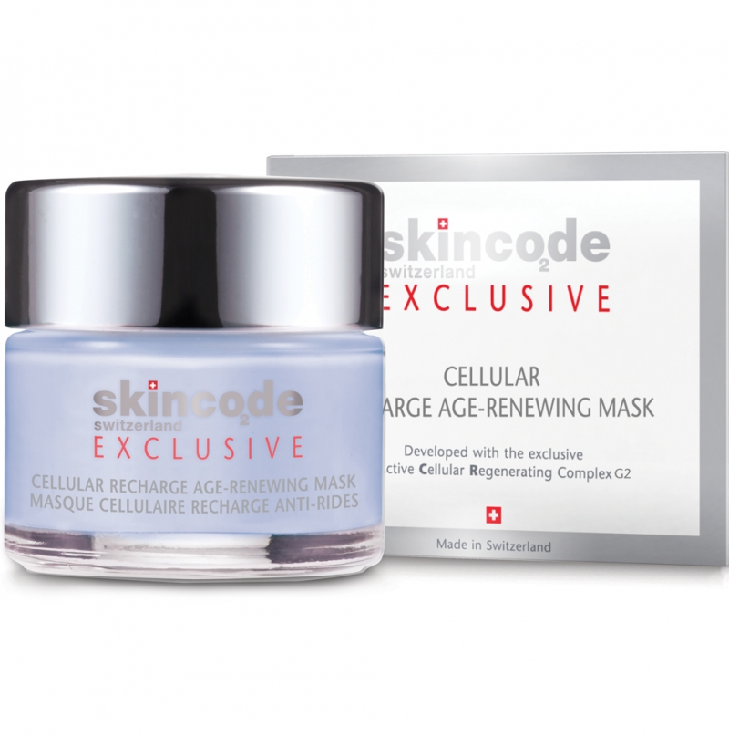 Mặt nạ nâng cơ và cung cấp năng lượng cấp tốc cho làn da khô Skincode cellular recharge age renewing mask